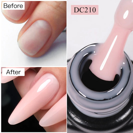 MTSSII 7ml Esmalte de Unha de Extensão Rápida Gelatina Transparente Nude Rosa Vermelho Gel Duro Construção Rápida Esmalte de Gel para Unhas