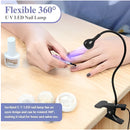 C mini Led Table USB Lamp Com Clipe UV Flexível Para Unhas - Loja Neverdie