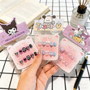 Unhas Postiças Infantis Sanrio, Desenho Animado Fofo Kuromi Hello Kitty, Unhas Falsas para Bebês, Presente para Meninas, Brinquedos, Pontas de Unha para Meninas