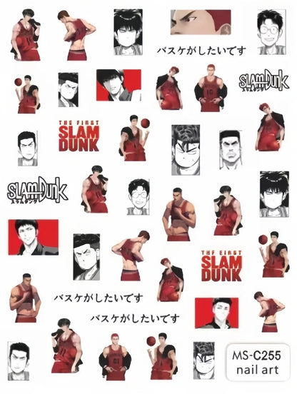 Miniso Adesivos de Unha Duas Dimensões 2D Anime Personagem Adesivo Decoração de Unhas Desenho Animado Hello Kitty Adesivos de Brinquedo Para Unhas