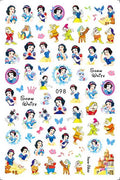 Adesivos de Unha 3D do Ursinho Pooh Desenho Animado Materiais de Arte de Unha da Disney Stitch Princesa da Disney Adesivos de Anime Para Unhas Postiças