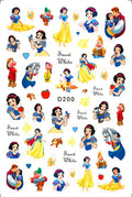 Adesivos de Unha 3D do Ursinho Pooh Desenho Animado Materiais de Arte de Unha da Disney Stitch Princesa da Disney Adesivos de Anime Para Unhas Postiças