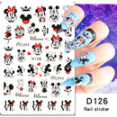 Adesivos de Unha 3D do Ursinho Pooh Desenho Animado Materiais de Arte de Unha da Disney Stitch Princesa da Disney Adesivos de Anime Para Unhas Postiças