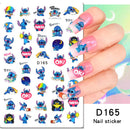 Adesivos de Unha 3D do Ursinho Pooh Desenho Animado Materiais de Arte de Unha da Disney Stitch Princesa da Disney Adesivos de Anime Para Unhas Postiças