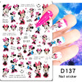 Adesivos de Unha 3D do Ursinho Pooh Desenho Animado Materiais de Arte de Unha da Disney Stitch Princesa da Disney Adesivos de Anime Para Unhas Postiças