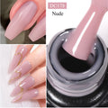 Esmalte em gel de extensão rápida branco leitoso Mtssii 7ml, cor nude, para unhas de acrílico semipermanentes