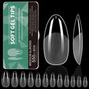 550Pcs Unhas Postiças Mulher Meninas Médio Curto Amêndoa Caixão Cobertura Completa Matte Extensão de Unhas Dicas Acrílico Meia Cobertura unhas postiças