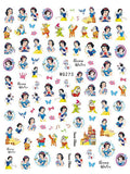 Adesivos de Unha 3D do Ursinho Pooh Desenho Animado Materiais de Arte de Unha da Disney Stitch Princesa da Disney Adesivos de Anime Para Unhas Postiças