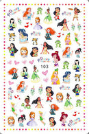 Adesivos de Unha 3D do Ursinho Pooh Desenho Animado Materiais de Arte de Unha da Disney Stitch Princesa da Disney Adesivos de Anime Para Unhas Postiças