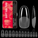 550Pcs Unhas Postiças Mulher Meninas Médio Curto Amêndoa Caixão Cobertura Completa Matte Extensão de Unhas Dicas Acrílico Meia Cobertura unhas postiças
