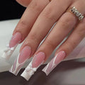 24 unhas postiças em formato de caixão + 1 lixa de unha + 1 gelatina 24 unhas postiças em formato de caixão + 1 lixa de unha + 1 gelatina
