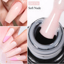 Esmalte em gel de extensão rápida branco leitoso Mtssii 7ml, cor nude, para unhas de acrílico semipermanentes