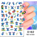 Adesivos de Unha 3D do Ursinho Pooh Desenho Animado Materiais de Arte de Unha da Disney Stitch Princesa da Disney Adesivos de Anime Para Unhas Postiças