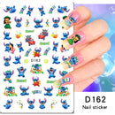 Adesivos de Unha 3D do Ursinho Pooh Desenho Animado Materiais de Arte de Unha da Disney Stitch Princesa da Disney Adesivos de Anime Para Unhas Postiças