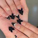 24 unhas postiças em formato de caixão + 1 lixa de unha + 1 gelatina 24 unhas postiças em formato de caixão + 1 lixa de unha + 1 gelatina