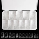 550Pcs Unhas Postiças Mulher Meninas Médio Curto Amêndoa Caixão Cobertura Completa Matte Extensão de Unhas Dicas Acrílico Meia Cobertura unhas postiças