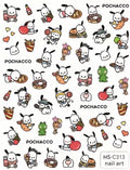 Miniso Adesivos de Unha Duas Dimensões 2D Anime Personagem Adesivo Decoração de Unhas Desenho Animado Hello Kitty Adesivos de Brinquedo Para Unhas