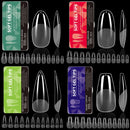 550Pcs Unhas Postiças Mulher Meninas Médio Curto Amêndoa Caixão Cobertura Completa Matte Extensão de Unhas Dicas Acrílico Meia Cobertura unhas postiças