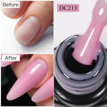MTSSII 7ml Esmalte de Unha de Extensão Rápida Gelatina Transparente Nude Rosa Vermelho Gel Duro Construção Rápida Esmalte de Gel para Unhas