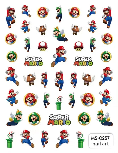 Miniso Adesivos de Unha Duas Dimensões 2D Anime Personagem Adesivo Decoração de Unhas Desenho Animado Hello Kitty Adesivos de Brinquedo Para Unhas