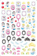 Adesivos de Unha 3D do Ursinho Pooh Desenho Animado Materiais de Arte de Unha da Disney Stitch Princesa da Disney Adesivos de Anime Para Unhas Postiças