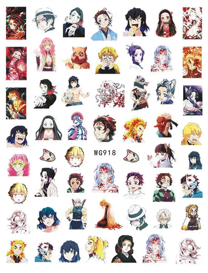 Miniso Adesivos de Unha Duas Dimensões 2D Anime Personagem Adesivo Decoração de Unhas Desenho Animado Hello Kitty Adesivos de Brinquedo Para Unhas