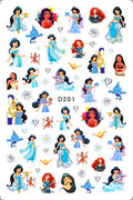 Adesivos de Unha 3D do Ursinho Pooh Desenho Animado Materiais de Arte de Unha da Disney Stitch Princesa da Disney Adesivos de Anime Para Unhas Postiças