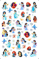 Adesivos de Unha 3D do Ursinho Pooh Desenho Animado Materiais de Arte de Unha da Disney Stitch Princesa da Disney Adesivos de Anime Para Unhas Postiças