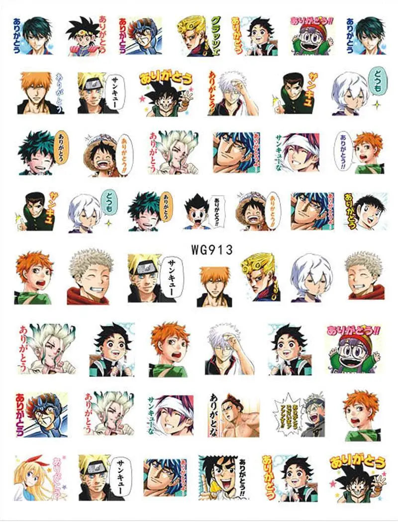 Miniso Adesivos de Unha Duas Dimensões 2D Anime Personagem Adesivo Decoração de Unhas Desenho Animado Hello Kitty Adesivos de Brinquedo Para Unhas