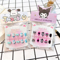 Unhas Postiças Infantis Sanrio, Desenho Animado Fofo Kuromi Hello Kitty, Unhas Falsas para Bebês, Presente para Meninas, Brinquedos, Pontas de Unha para Meninas