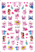 Miniso Adesivos de Unha Duas Dimensões 2D Anime Personagem Adesivo Decoração de Unhas Desenho Animado Hello Kitty Adesivos de Brinquedo Para Unhas