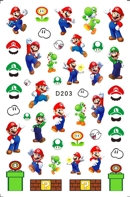 Miniso Adesivos de Unha Duas Dimensões 2D Anime Personagem Adesivo Decoração de Unhas Desenho Animado Hello Kitty Adesivos de Brinquedo Para Unhas