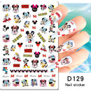 Adesivos de Unha 3D do Ursinho Pooh Desenho Animado Materiais de Arte de Unha da Disney Stitch Princesa da Disney Adesivos de Anime Para Unhas Postiças