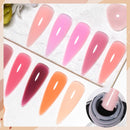 MTSSII 7ml Esmalte de Unha de Extensão Rápida Gelatina Transparente Nude Rosa Vermelho Gel Duro Construção Rápida Esmalte de Gel para Unhas
