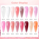 MTSSII 7ml Esmalte de Unha de Extensão Rápida Gelatina Transparente Nude Rosa Vermelho Gel Duro Construção Rápida Esmalte de Gel para Unhas