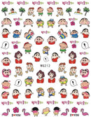 Miniso Adesivos de Unha Duas Dimensões 2D Anime Personagem Adesivo Decoração de Unhas Desenho Animado Hello Kitty Adesivos de Brinquedo Para Unhas