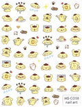 Miniso Adesivos de Unha Duas Dimensões 2D Anime Personagem Adesivo Decoração de Unhas Desenho Animado Hello Kitty Adesivos de Brinquedo Para Unhas