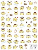 Miniso Adesivos de Unha Duas Dimensões 2D Anime Personagem Adesivo Decoração de Unhas Desenho Animado Hello Kitty Adesivos de Brinquedo Para Unhas