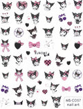 Miniso Adesivos de Unha Duas Dimensões 2D Anime Personagem Adesivo Decoração de Unhas Desenho Animado Hello Kitty Adesivos de Brinquedo Para Unhas