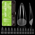 550Pcs Unhas Postiças Mulher Meninas Médio Curto Amêndoa Caixão Cobertura Completa Matte Extensão de Unhas Dicas Acrílico Meia Cobertura unhas postiças