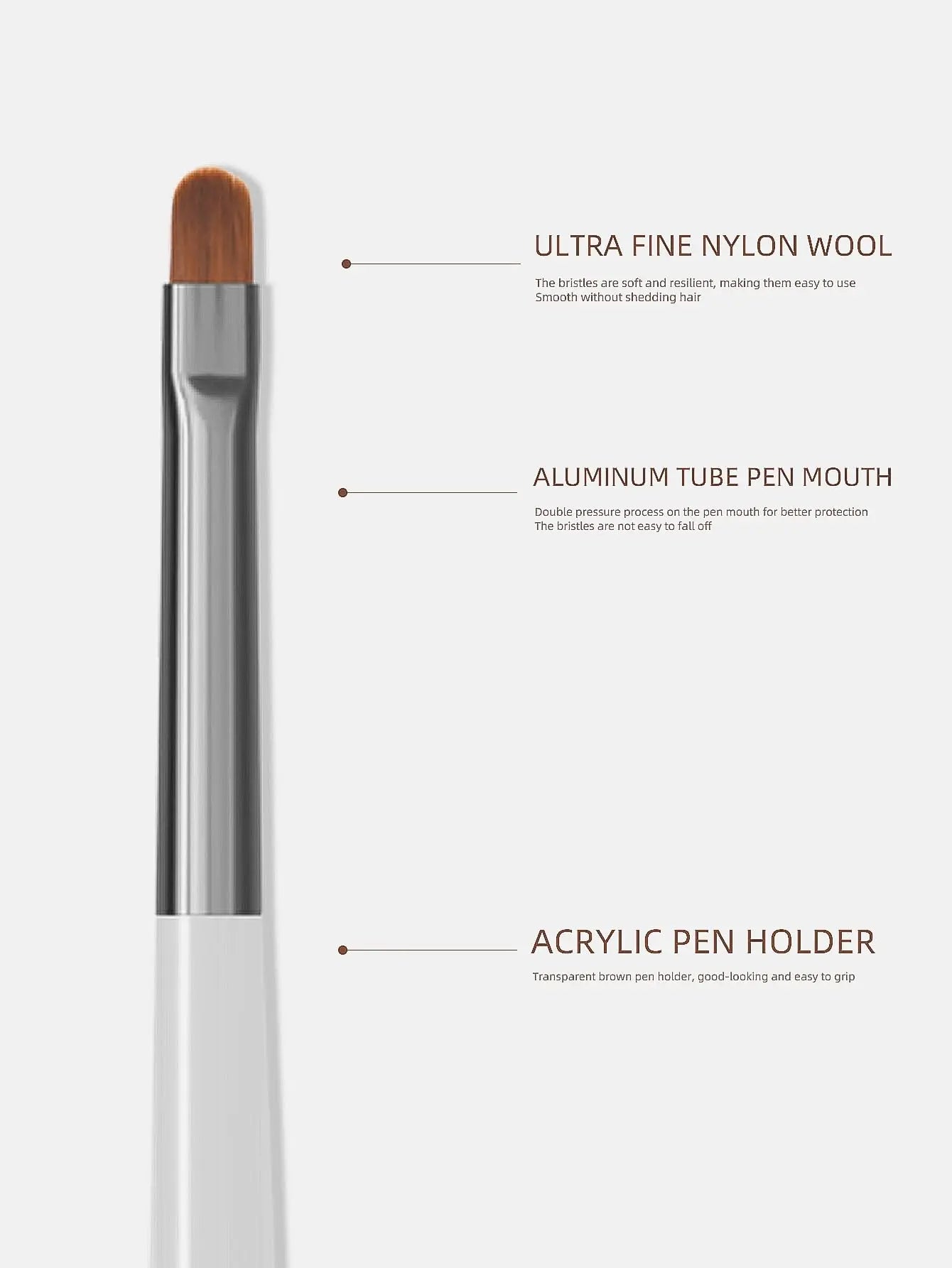 Conjunto de Pincéis para Nail Art, 14 Peças de Pincéis para Pintura de Design de Unhas, Pincéis de Design de Nail Art Profissionais, Pincéis Finos para Unhas