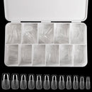 550Pcs Unhas Postiças Mulher Meninas Médio Curto Amêndoa Caixão Cobertura Completa Matte Extensão de Unhas Dicas Acrílico Meia Cobertura unhas postiças