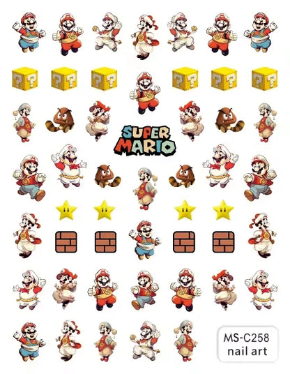 Miniso Adesivos de Unha Duas Dimensões 2D Anime Personagem Adesivo Decoração de Unhas Desenho Animado Hello Kitty Adesivos de Brinquedo Para Unhas