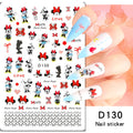 Adesivos de Unha 3D do Ursinho Pooh Desenho Animado Materiais de Arte de Unha da Disney Stitch Princesa da Disney Adesivos de Anime Para Unhas Postiças