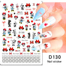 Adesivos de Unha 3D do Ursinho Pooh Desenho Animado Materiais de Arte de Unha da Disney Stitch Princesa da Disney Adesivos de Anime Para Unhas Postiças