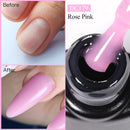 Esmalte em gel de extensão rápida branco leitoso Mtssii 7ml, cor nude, para unhas de acrílico semipermanentes