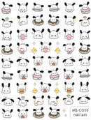 Miniso Adesivos de Unha Duas Dimensões 2D Anime Personagem Adesivo Decoração de Unhas Desenho Animado Hello Kitty Adesivos de Brinquedo Para Unhas