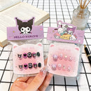 Unhas Postiças Infantis Sanrio, Desenho Animado Fofo Kuromi Hello Kitty, Unhas Falsas para Bebês, Presente para Meninas, Brinquedos, Pontas de Unha para Meninas