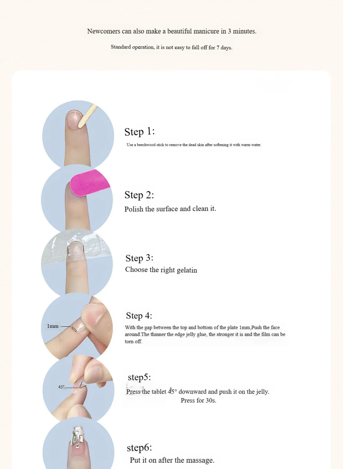 Dicas de unhas postiças infantis do Stitch da Disney, desenho animado, unhas postiças removíveis e fofas de anime para meninas, presente de Natal para crianças