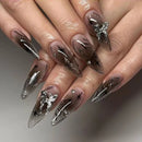 24 unhas postiças em formato de caixão + 1 lixa de unha + 1 gelatina 24 unhas postiças em formato de caixão + 1 lixa de unha + 1 gelatina
